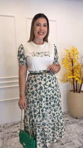 Conjunto Saia Marcia White