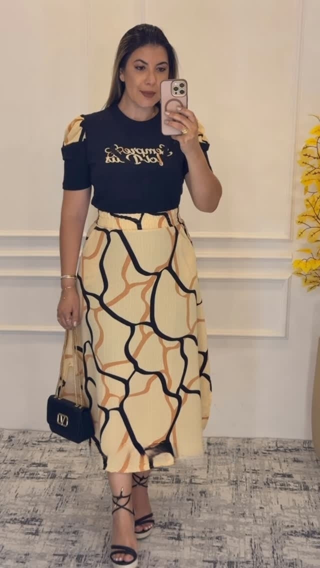 Conjunto Saia Marcia Yellow